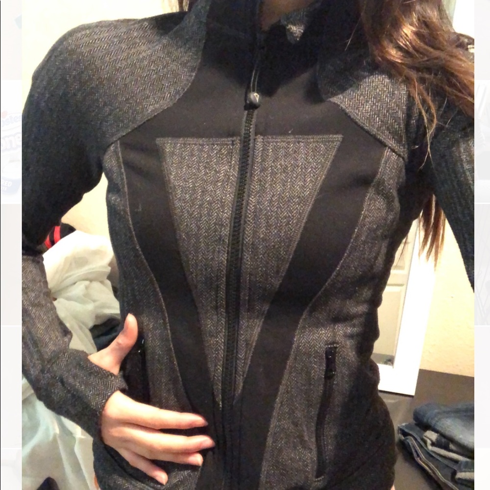 Yoga Grey/Herringbone Pattern Jacket